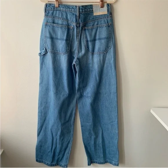 MOTHER The Fun Dip Utility Puddle Jeans Wide leg Sz 24 - Picture 9 of 14